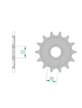 AFAM FRONT SPROCKET 21309-12