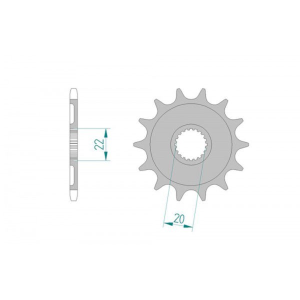 AFAM FRONT SPROCKET 21309-12