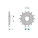 AFAM FRONT SPROCKET GROOVED 22406-13