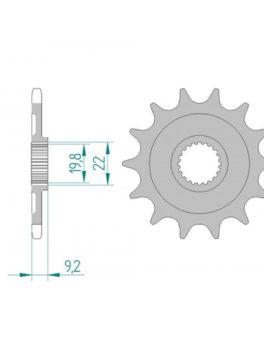 AFAM FRONT SPROCKET GROOVED 24305-14