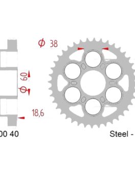 2115-40 SPROCKET REAR AFAM 50900 ** 530 CHAIN