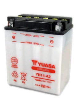 Yuasa battery YB14A2 with acid pack (4)