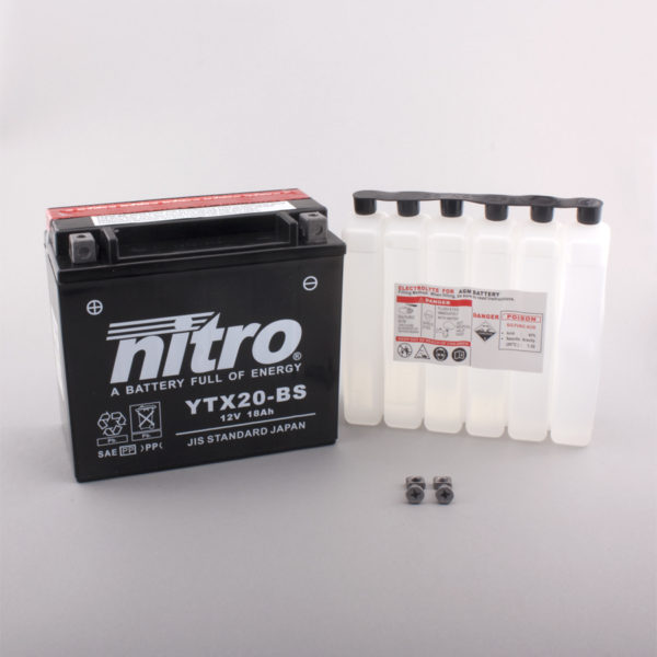 Nitro Battery YTX20BS with acid pack (2)