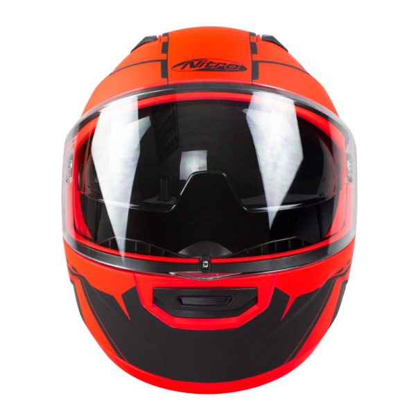 Helmet Nitro F350  Analog Dvs Satin Black/Red/Gun S-56 - Image 5