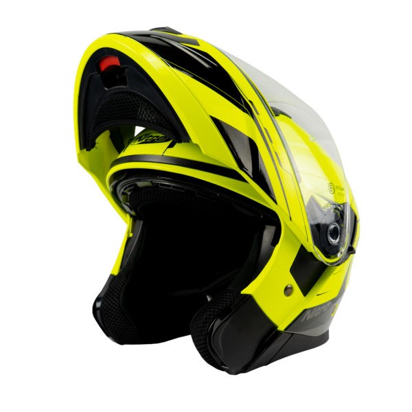 Helmet Nitro  F350 Analog Black/Safety Yellow/Gun L 60 - Image 3