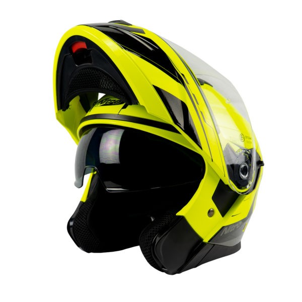 Helmet Nitro  F350 Analog Black/Safety Yellow/Gun L 60 - Image 2