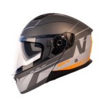 Helmet Nitro  F350 Analog Satin Gun/Light Grey/Flo Orange L 60