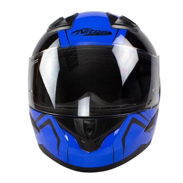 Helmet Nitro N2400 Rogue Blk/Blu Pin Lock Ready L 60 - Image 3