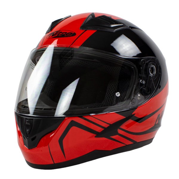 Helmet Nitro N2400 Rogue Blk/Red Pin Lock Ready Xl 62 - Image 2