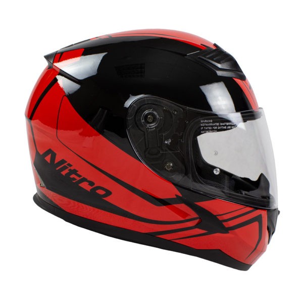 Helmet Nitro N2400 Rogue Blk/Red Pin Lock Ready Xl 62 - Image 4