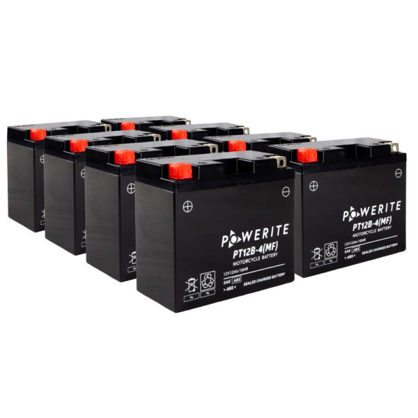 BATTERY PT12B4 MF SEALED POWERITE FULL BOX  OF  8