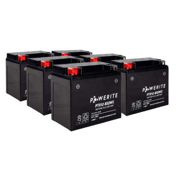 BATTERY PTX12BS MF SEALED POWERITE FULL BOX  OF  6