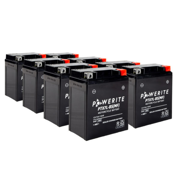 BATTERY PTX7LBS MF SEALED POWERITE FULL BOX  OF  8