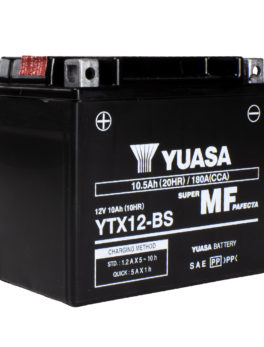 Yuasa battery YTX12BS with acid pack (4)