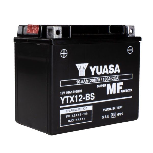 Yuasa battery YTX12BS with acid pack (4)
