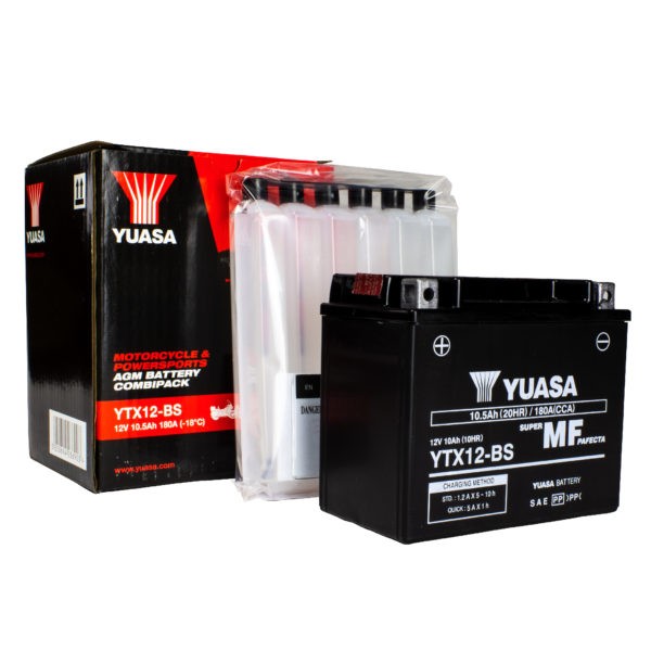 Yuasa battery YTX12BS with acid pack (4) - Image 2