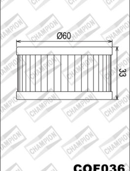 CHAMPION OIL FILTER COF036 - HF136 / SF3006