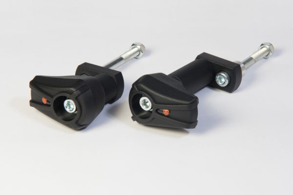 X-Pads Crash Protector set Black ZX 6 R/RR 03- 04