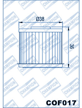 CHAMPION OIL FILTER COF017 - HF117