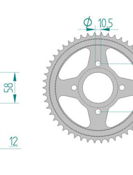 Sprocket Rear 271-50 AFAM 10216
