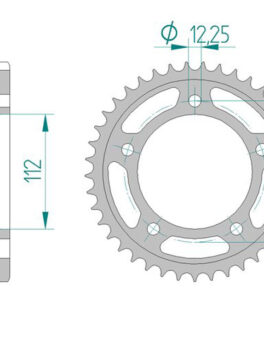 Sprocket Rear RK-B6834-41 JTR302 Afam 10508