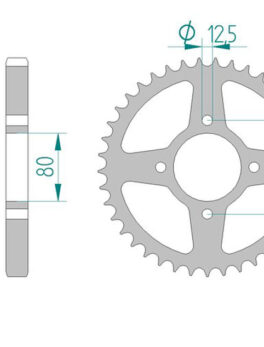 Sprocket Rear 333-38 AFAM 10604