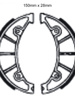 DELTA BRAKE SHOES DS156 Y533 VB244