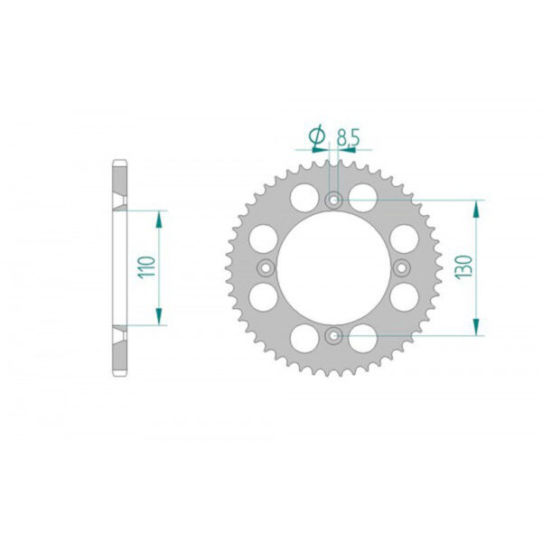Sprocket Rear 2118-50 AFAM 11104N