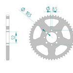 Sprocket Rear 801-49 AFAM 14100
