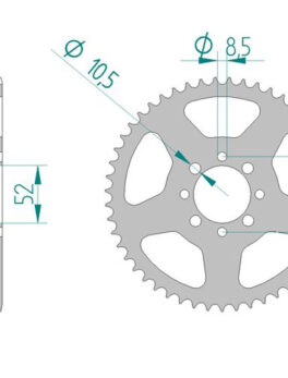 Sprocket Rear 801-49 AFAM 14100