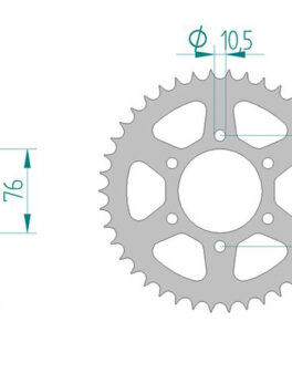 Sprocket Rear JTR827 Afam 14901