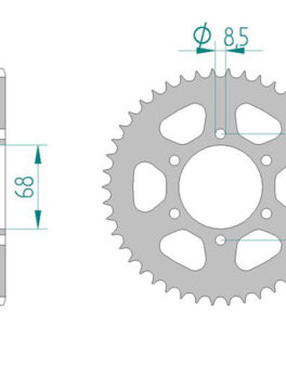 Sprocket Rear 468-36 JTR2057 AFAM 16201