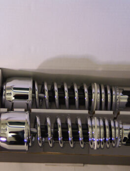 SHOCK TWIN FORSA TYPE1 335MM DUAL SPRING BLK/CHR PAIR