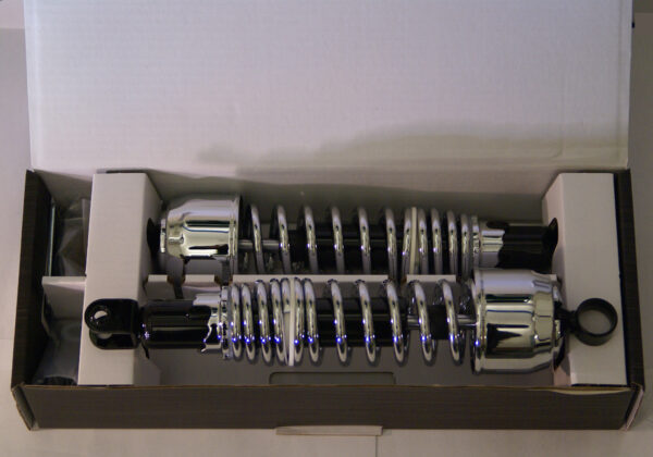 SHOCK TWIN FORSA TYPE3 335MM DUAL SPRING BLK/CHR PAIR