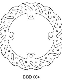 Delta rear MX brake disc for Honda CR125 and CR250 98 - 01