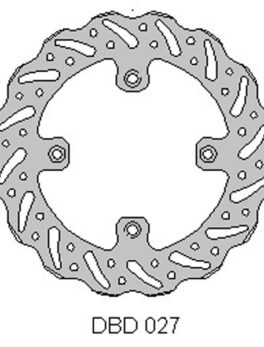 Delta MX rear brake disc for YZ80 and YZ85 inc big wheel models