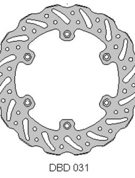 Delta MX rear disc for Yam DT/TDR125, YZ/WR models and some TM models