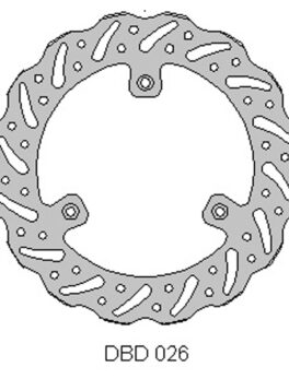 Delta MX front brake disc fits Yam YZ80/85 Suz RM85