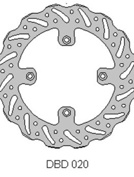 DELTA MX BRAKE DISC REAR DBD020 RM85 2005-17