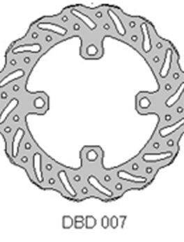 Delta MX front brake disc fits Kaw KX65 00-15 and Suz RM65 03-07