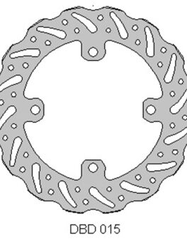 DELTA MX BRAKE DISC REAR DBD015 KX250/450F 2015-17