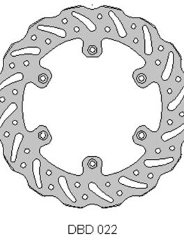 DELTA MX BRAKE DISC REAR DBD022
