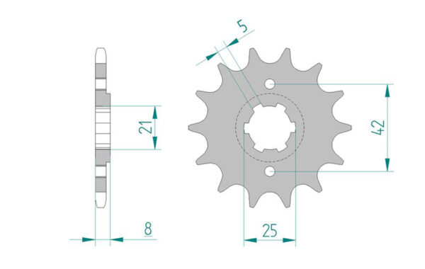 Sprocket Front 575-16 AFAM 21502