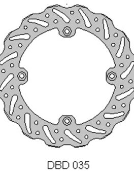 DELTA MX BRAKE DISC REAR DBD035