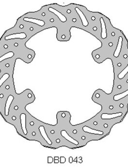 Delta rear brake discs for TM125 01 - 13,TM250 350 01 - 03
