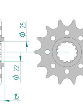 Sprocket Front Afam 24507-15