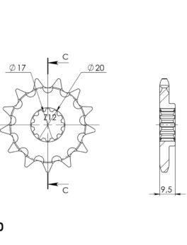 SuperSprox Front MX  sprocket 1900-12