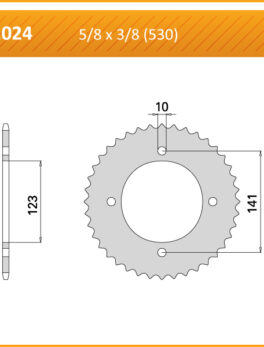 Sprocket Rear 1024-40
