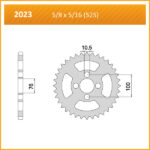 Sprocket Rear 2023-46