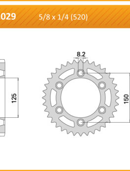 Sprocket Rear 2029-40